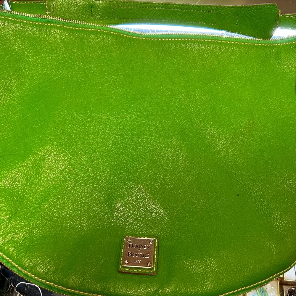 Dooney, lime green expandable